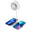 2 in 1 Dual Wireless Coil Charging Table Portable Wireless Charging 10w Foldable Fan Wireless Charger