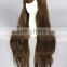 Fashion Asian 80CM long dark brown Lolita women wave synthetic hair cosplay wigs