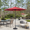 factory price 2.5m garden waterproof umbrella without tilt
