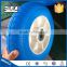 Blue Out Ring White Rim Small Flat Free Wheel PU Foam Filled Solid Wheelbarrow Wheel 2.50-4