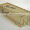 Natural Pine Wood Handmade Wine Bottle Gift Box With Rope Handle