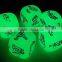 The new style adult game dice set with glowing in the dark effect