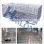 Galvanized foldable wire metal storage cage backet box