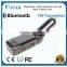 Long distance fm transmitter, 1.5 inch blue screen display song name, supports two remote control