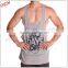 100% cotton men's y back gym singlet stringer bodybuilding wear