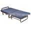 Single Folding Metal Bed with Wheels