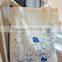 Canvas Tote Bag - Screen Printed Recycled Cotton Grocery Bag - Large Canvas Shopper Tote - Reusable and Washable - Eco Friendly