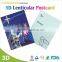 2015 the most fashion photo 3d plastic postcard