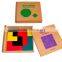 Wooden Colorful Toys Preschool Educational Puzzle Blocks- 8sets Teaching Resource                        
                                                Quality Choice