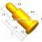 custome pogo pin don't worry the order~gold plated wholesale spring contact pogo pin header