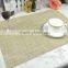 wholesales dish mat pvc /cheap placemats/woven pvc placemats for restaurants