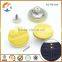 Yellow Press Engraved Logo Metal Snap Jean Button