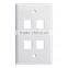 Factory Price High Quality Room Network Multiple Port Faceplate