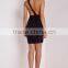 Black bodycon maxi dress for cocktail party multiway