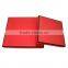 Red Cardboard Paper Box With Lid.