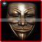 Souvenir Gifts Resin Bronze Color Custom Vendetta Movie Mask