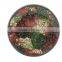 Dia 15 cm Round Flower Pattern Mosaic Glass Candle Tray /Mosaic Candle Plate                        
                                                Quality Choice