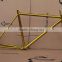 Cheap oem fixed gear bicycle frame hi-ten steel fixie frame chrome color frames
