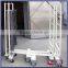Nestable Roll Mesh Container with 6 wheels