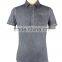 Men's 100% cotton knit fabric cold dyed technics short sleeved T-shirt with chest pocket