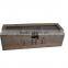 Antique small solid wooden storage tea box