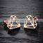 2016 New Products Rose Gold Diamond Shape Beautiful Earrings For Girls