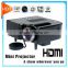 WOLESALE Mini HDMI AV LED Digital Video Game Projector with Remote control Native 320 X 240 Multimedia player Inputs AV VGA USB