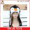 customize winter plush penguin hat