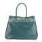 S737-A2976 crocodile pattern cow leather handbags women big tote bag