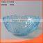 2500ml glass salad bowl with decorative embossment for dining