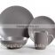 Factory directly supply color glazed stoneware dinnerware/16pcs ceramic stoneware embossed dinner set