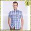 Fashion Non-Iron Short Sleeves Check Shirts For Men