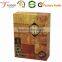 Fashion European Style Cardboard Wine Gift Box Double Door Open Wine Box For Two Glasses