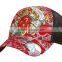 novelty embroidery led fiber optic flashing golf cap with embroidered logo