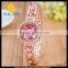 WJ-4813 personality flower geneva beautiful top sale charming colorful women bracelet watch
