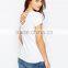 Wholesale blank maternity t shirts with open cross back