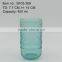press glass drinkingware/Wine goblet,Hiball,DOF, sundae cup,pitcher in lake blue color with sunflower embossed patern
