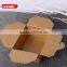 take out square brown kraft paper fast food box
