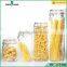 Wholesale glass jars food storage container with flip top cap
