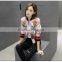 Italy brand new design Chinese style lotus embroidery pattern leather jacket for lady                        
                                                                                Supplier's Choice