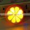 Orange Shape LED Night Light with light sensor on wall