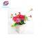 Beautiful Artificial Red Flowers Simulation Bonsai