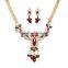Big Leaf with leaves beautiful necklace jewelry set
