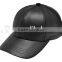 cheap 6 panel Leather baseball caps made in china