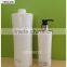 250ml shine white PET plastic bottle with 24mm lotion pump for personal care