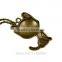 Necklace Pendant Chain Black Enamel Cat With Flower Jewelry Fashion Women