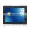 Front panel IP65 grade 17inch embedded touch screen monitor for industrial control system