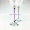 Home Decoration Vintage Wine Glass Gift in Purple Crystal Craft