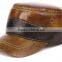 New Fashion Men's (100% Real Brown cowhide) Leather Hat / Flat Beret