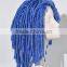Fashion fanny Blue Jerry curl wig for woman party synthetic wigs N229